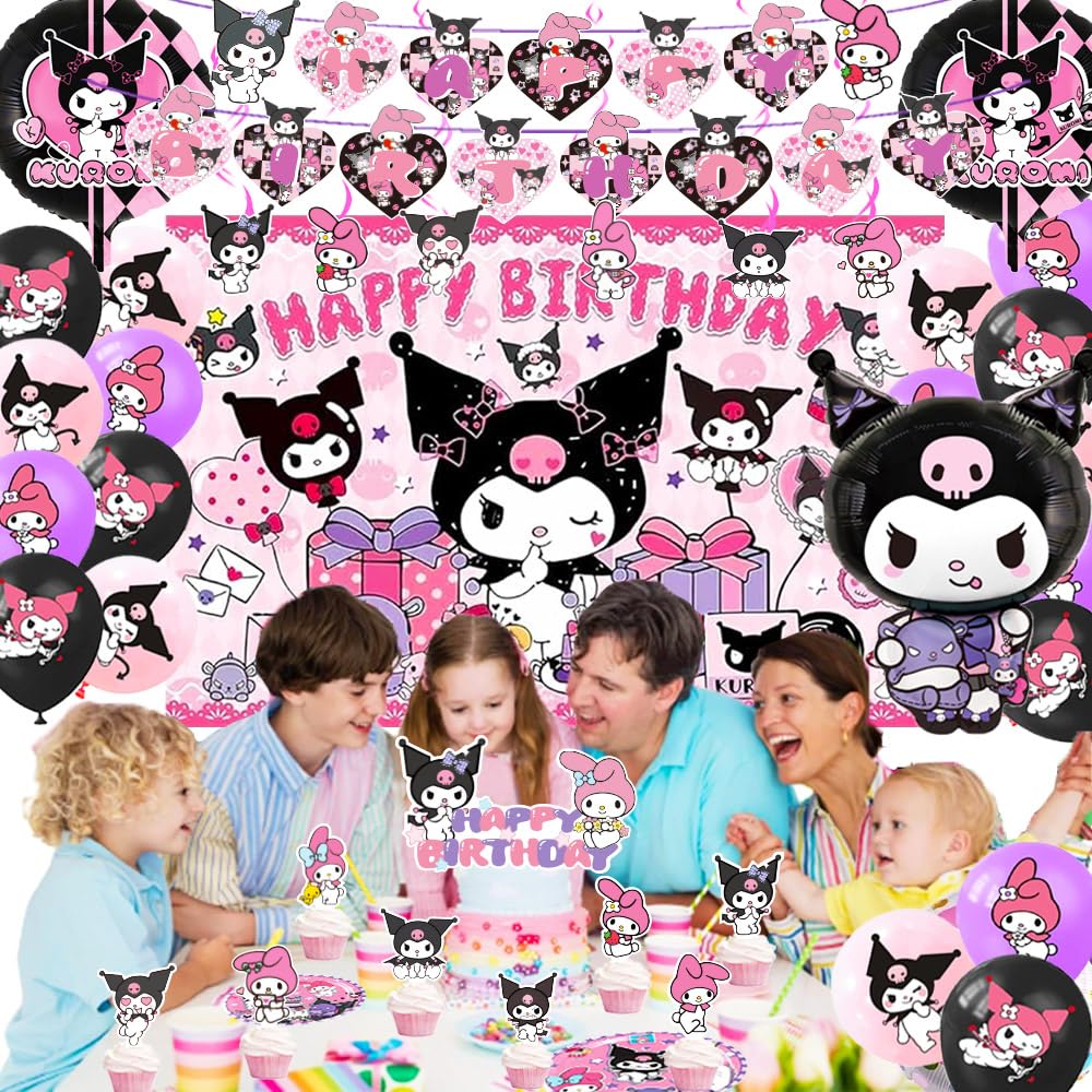 Tablecloth for kawaii birthday party setup