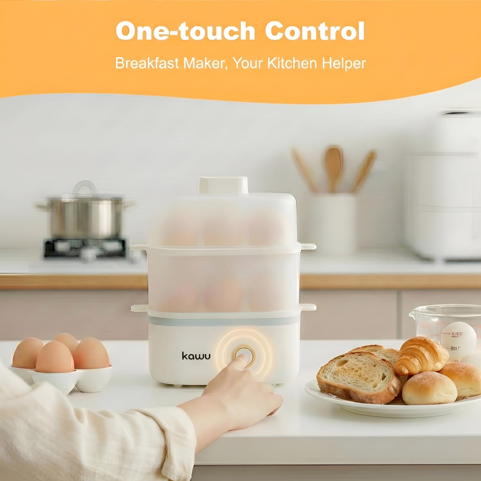 Kawu Egg Cooker removable egg tray