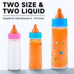 Orange juice bottles large and small from Kaydora set