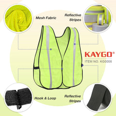 Unisex mesh safety vest KG0008 for men and women