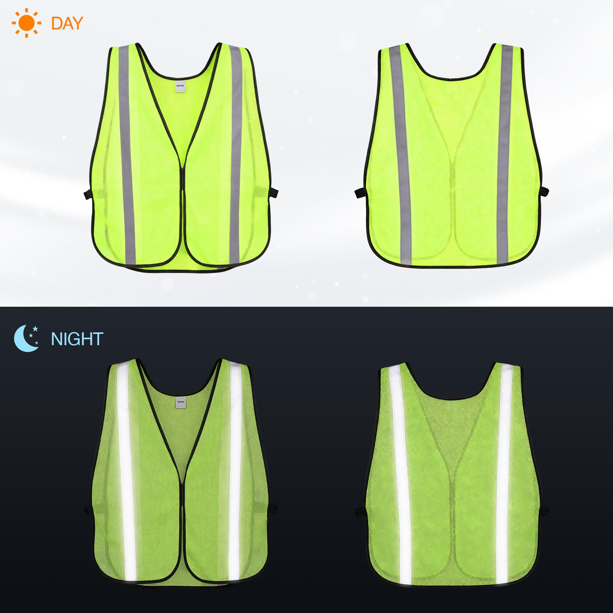 Reflective safety vest mesh KG0008 for construction and events