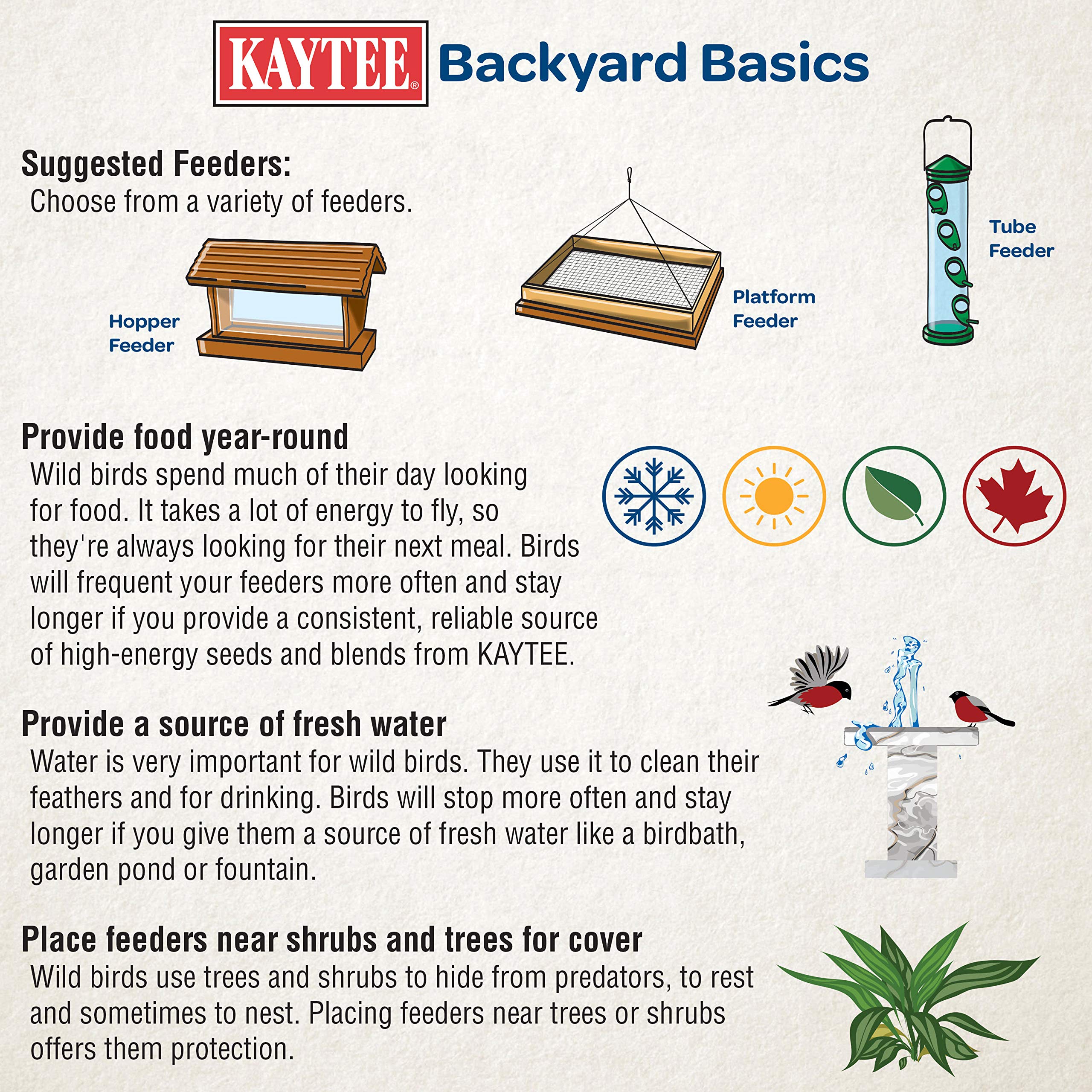 Kaytee bird food trusted by experts for wildlife