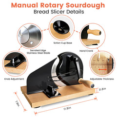stainless steel blade close up on keabys Bread Slicer