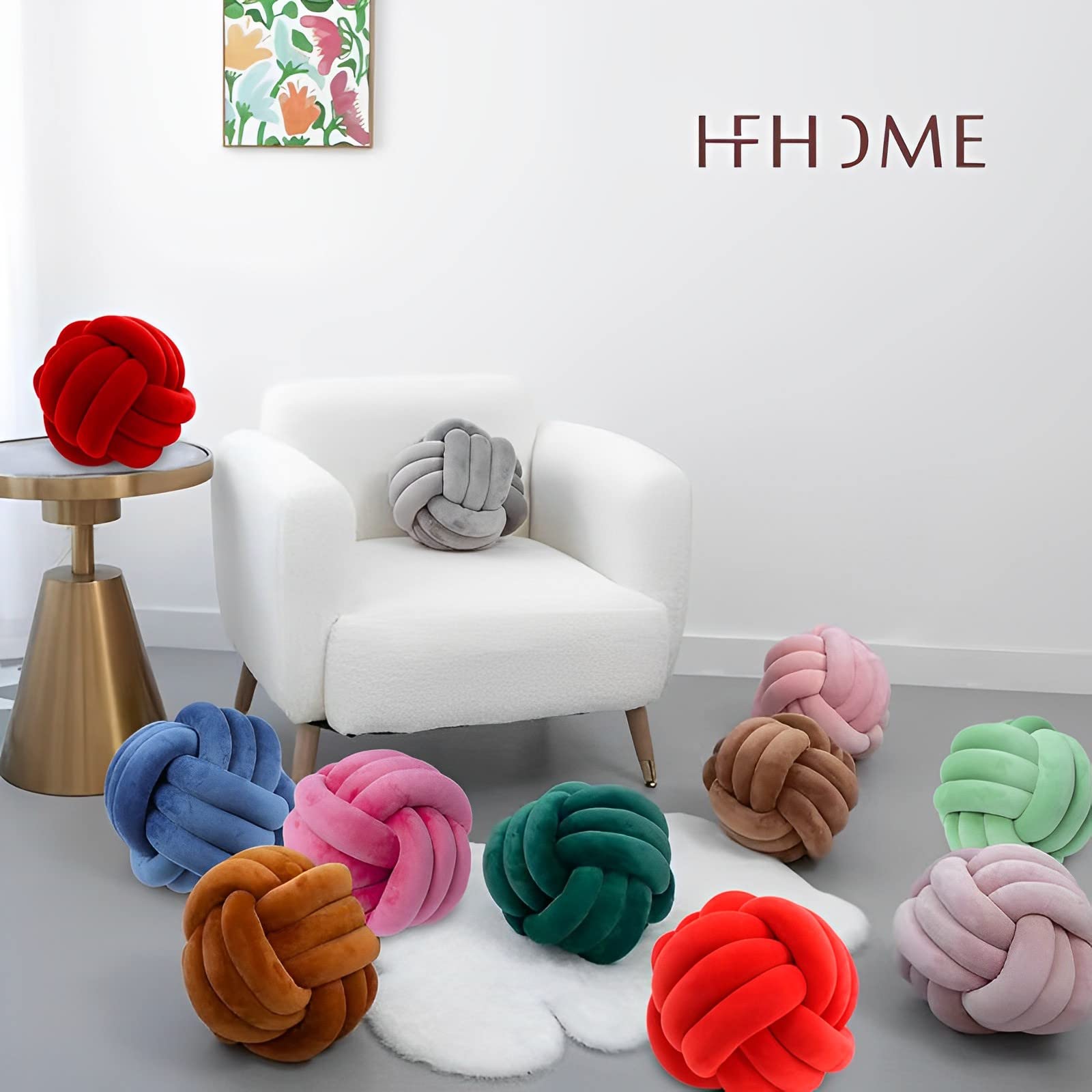 Hand knotted interior PP cotton texture KEBAIHUA pillow