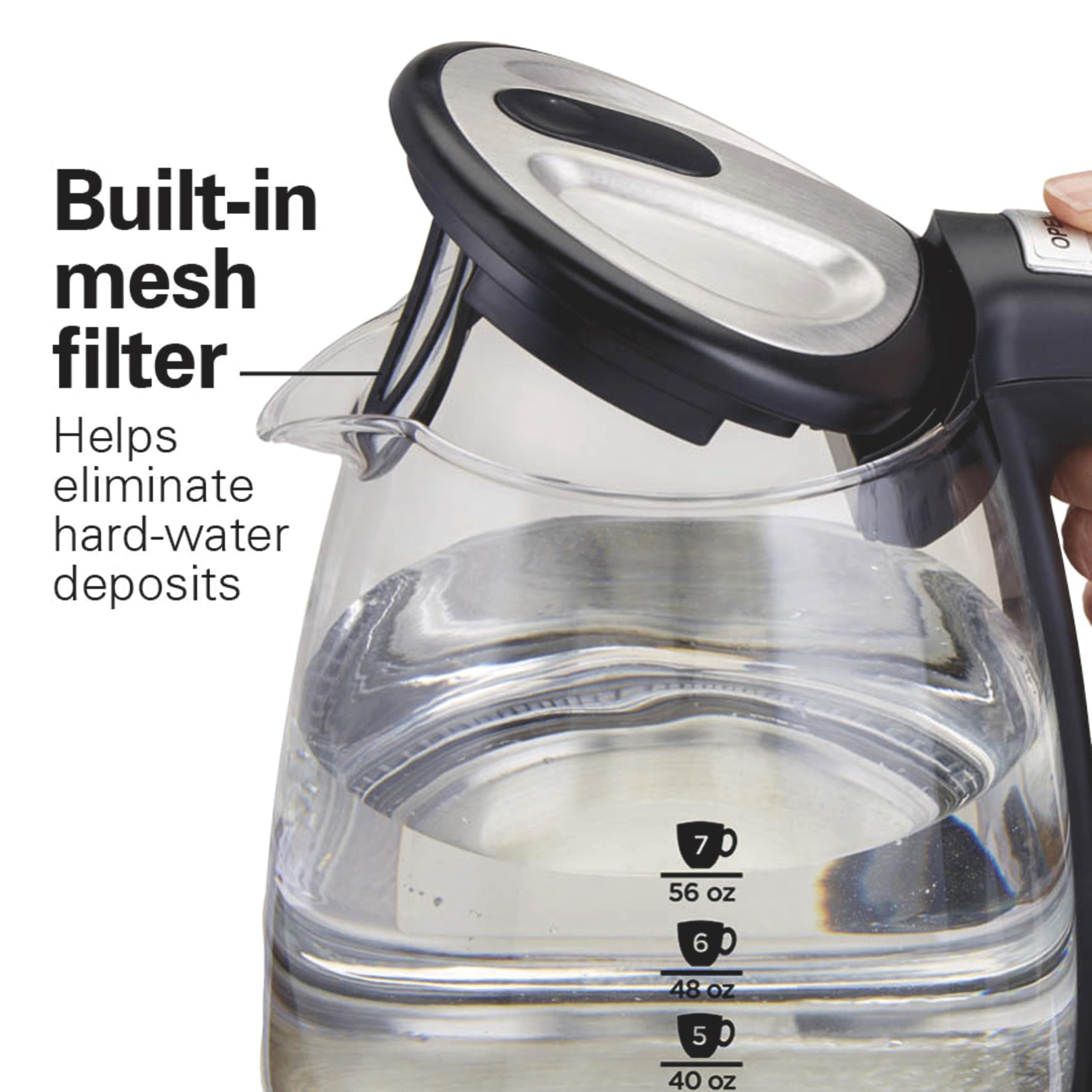Automatic shutoff and boil-dry protection feature