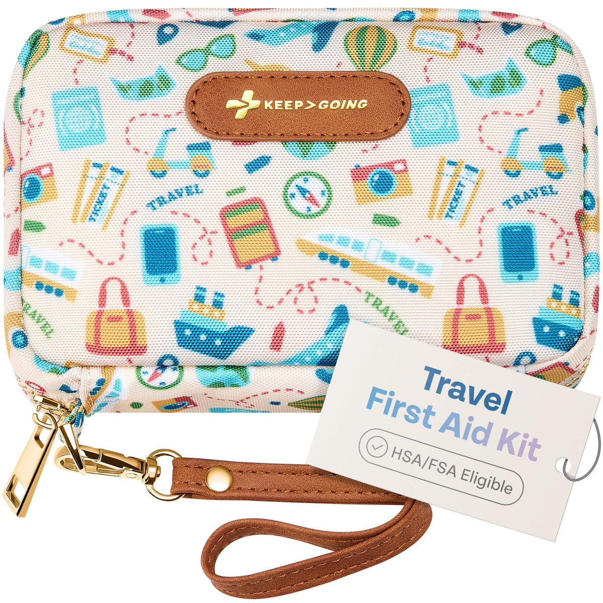 KeepGoing travel first aid kit organized case for home