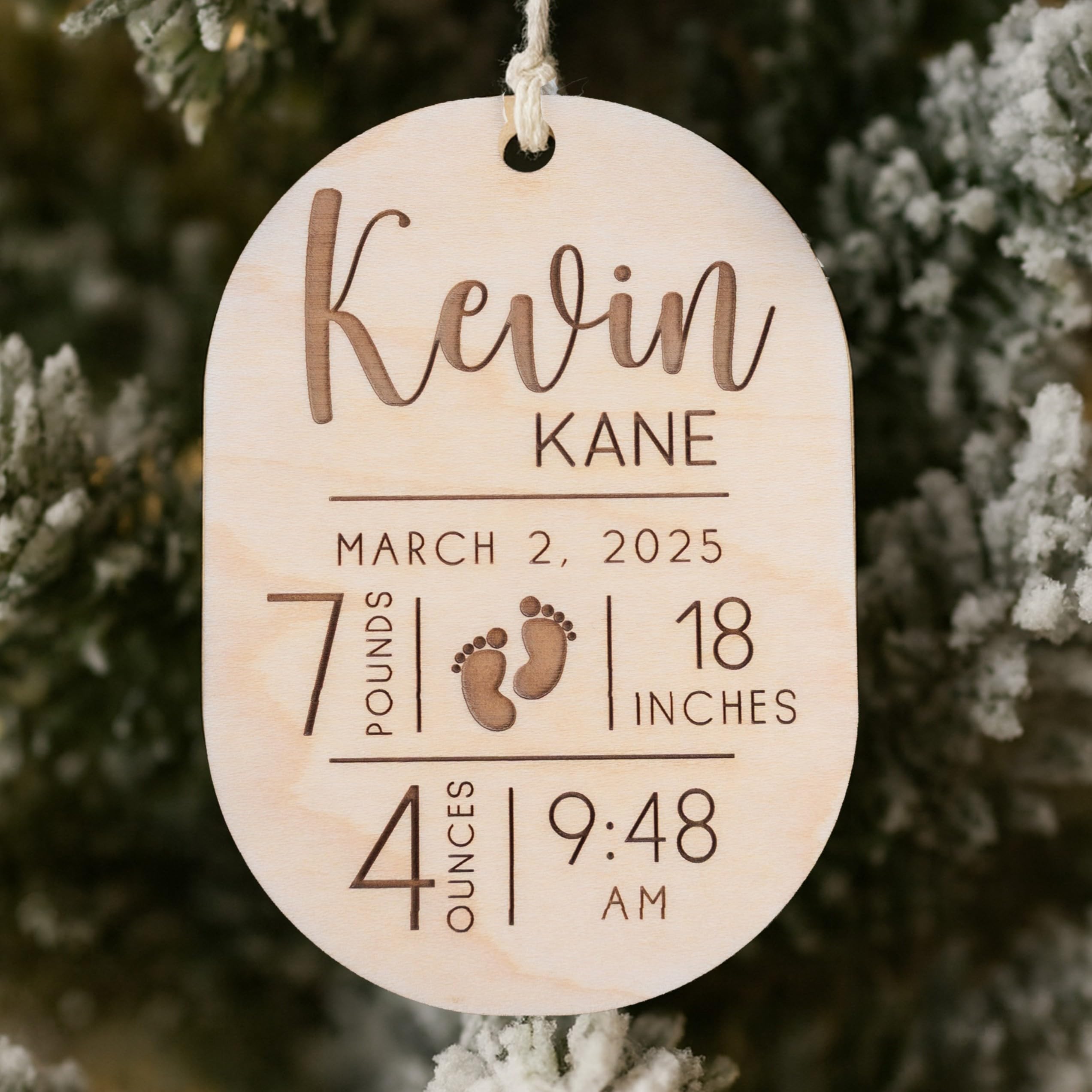 Keepsake ornament for baby's first Christmas