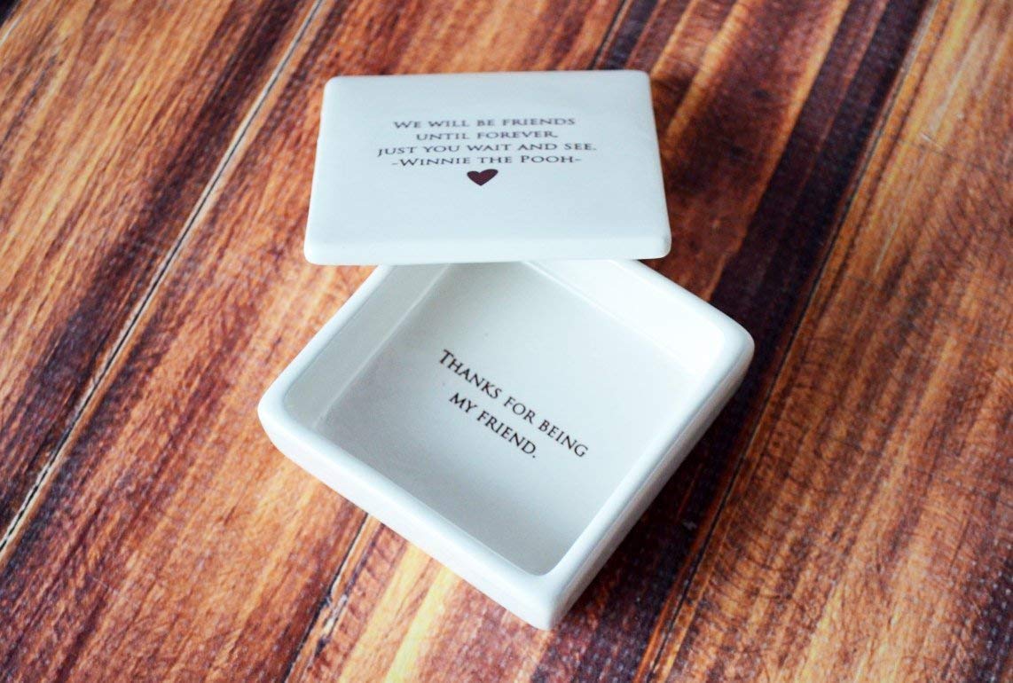 Compact 3x3 inch keepsake box for small mementos