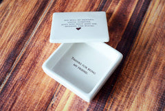 Compact 3x3 inch keepsake box for small mementos