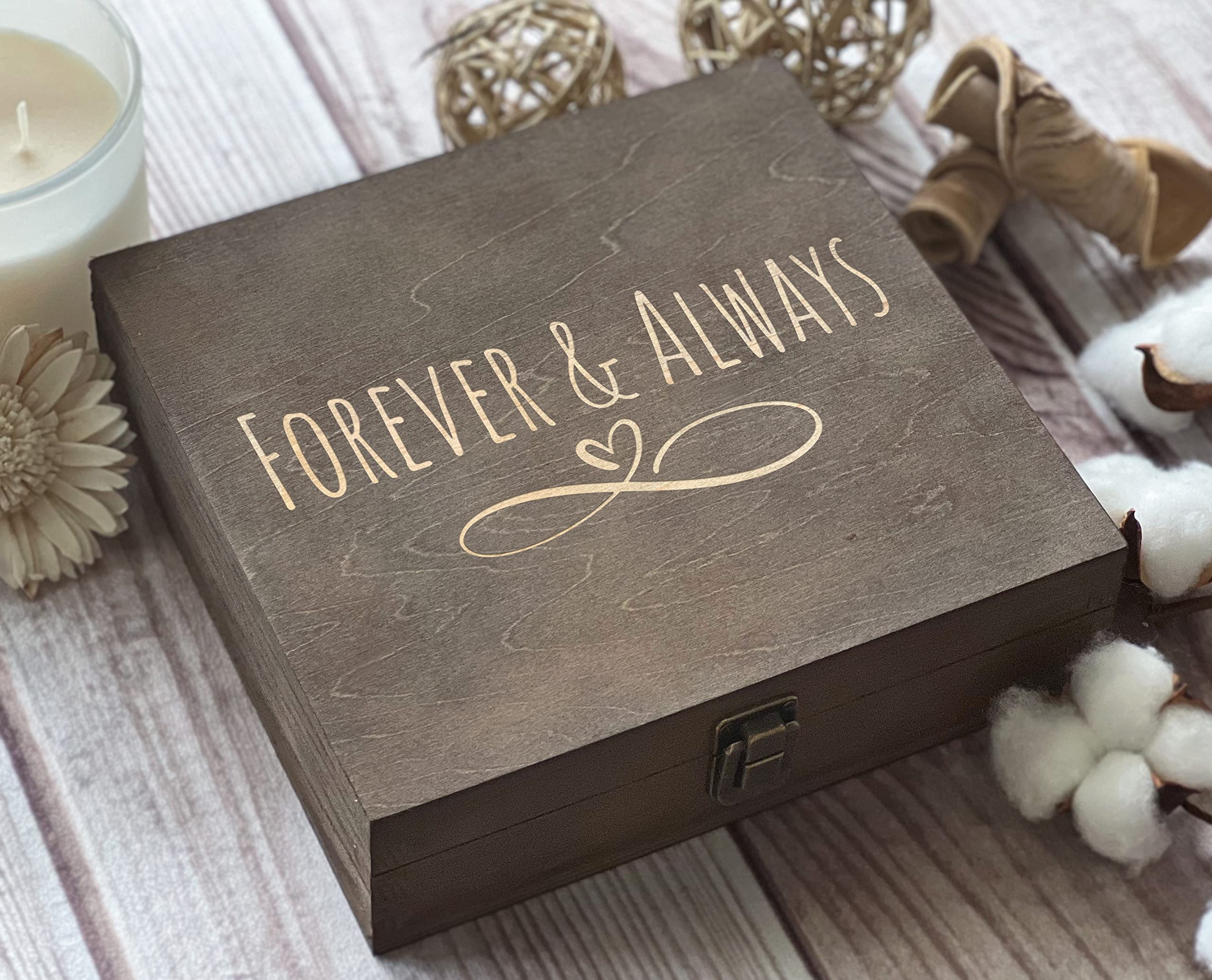 Keepsake wedding box interior dimensions 7.75 x 7.3 x 1.87 in
