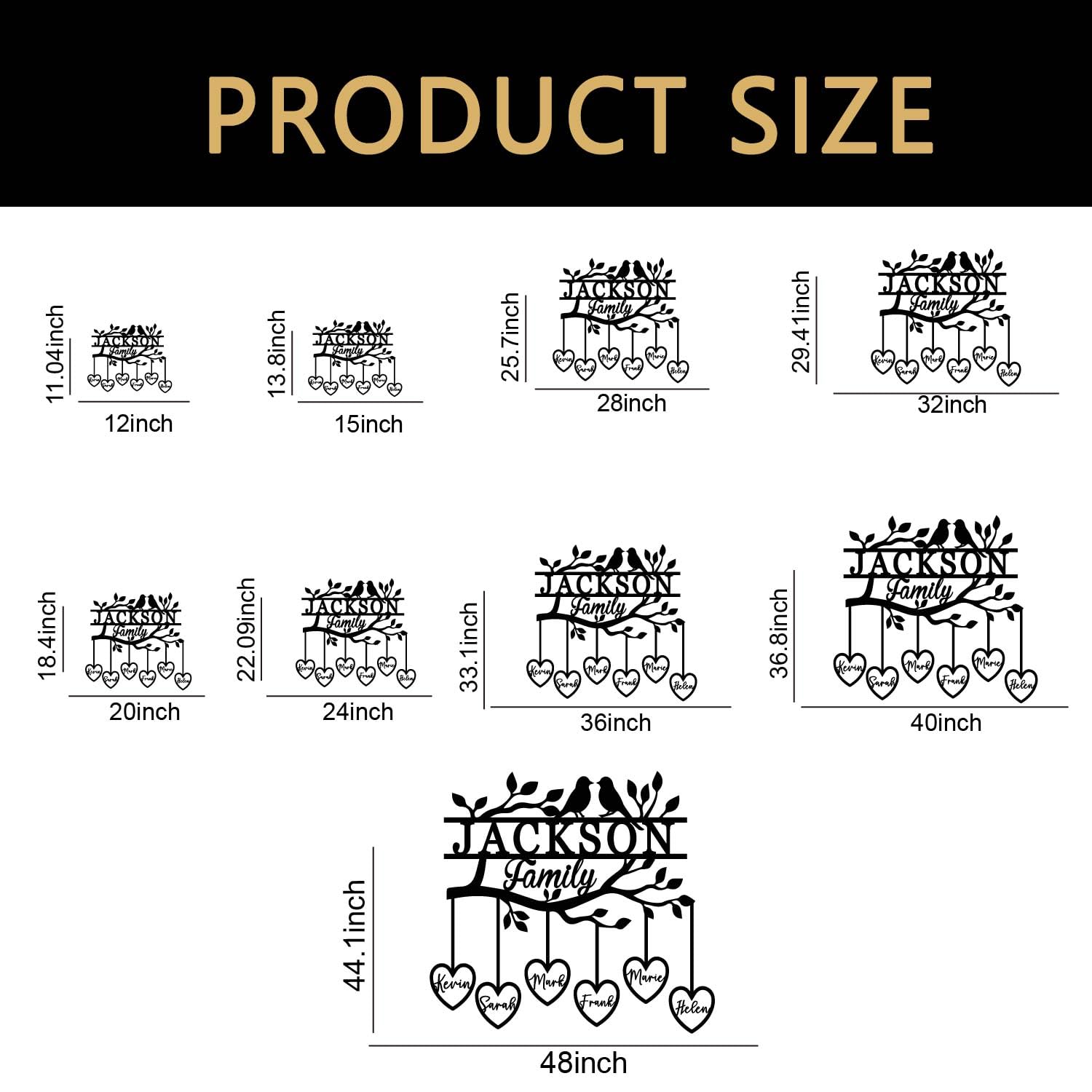 Keepsake gift ready family tree wall decor