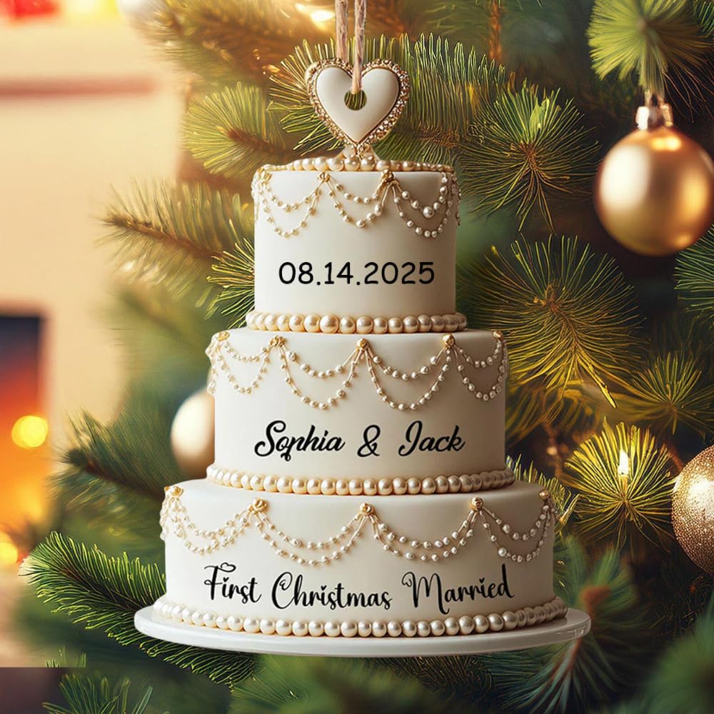 Names and date personalization option on ornament