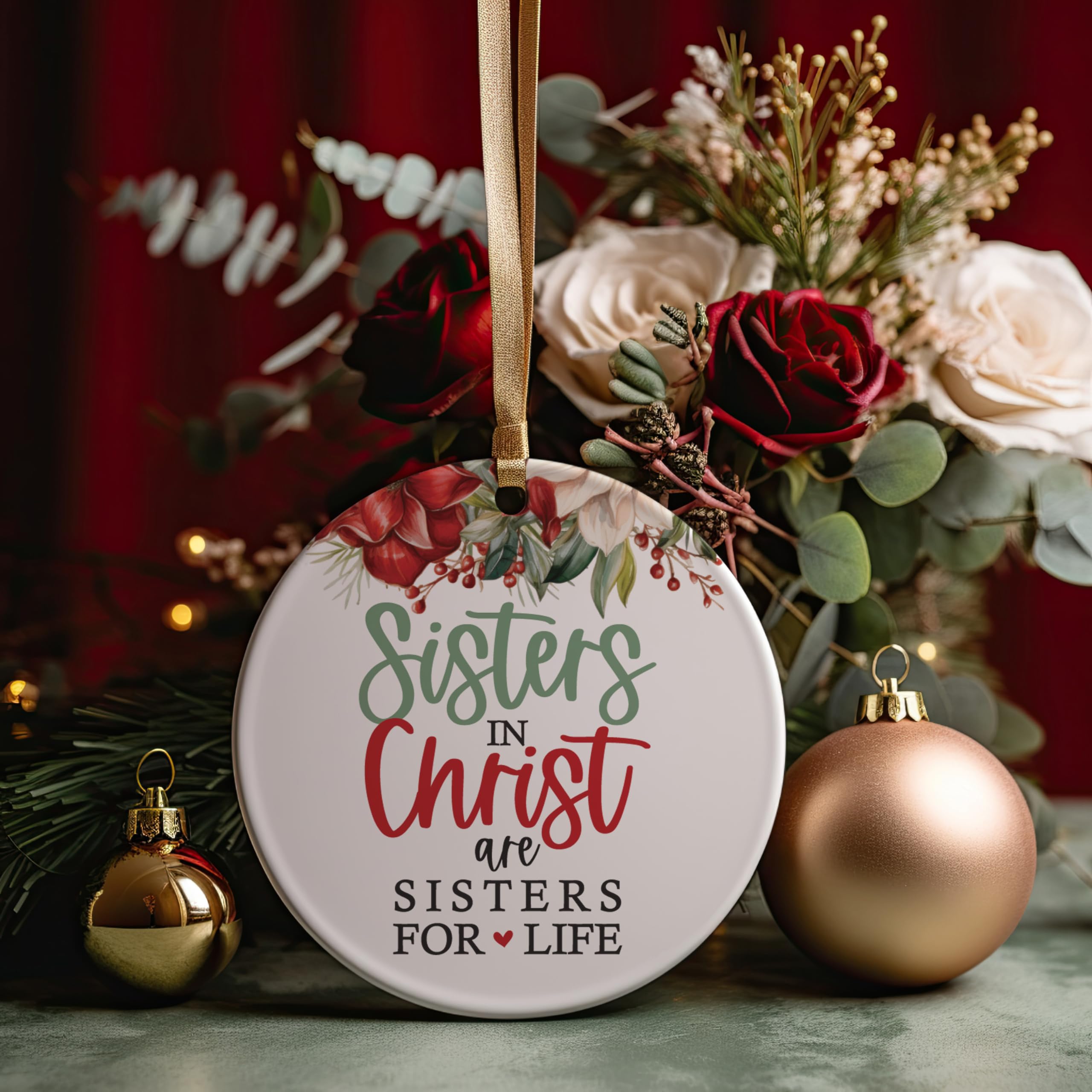 One-sided print ornament for Bible study group gifts