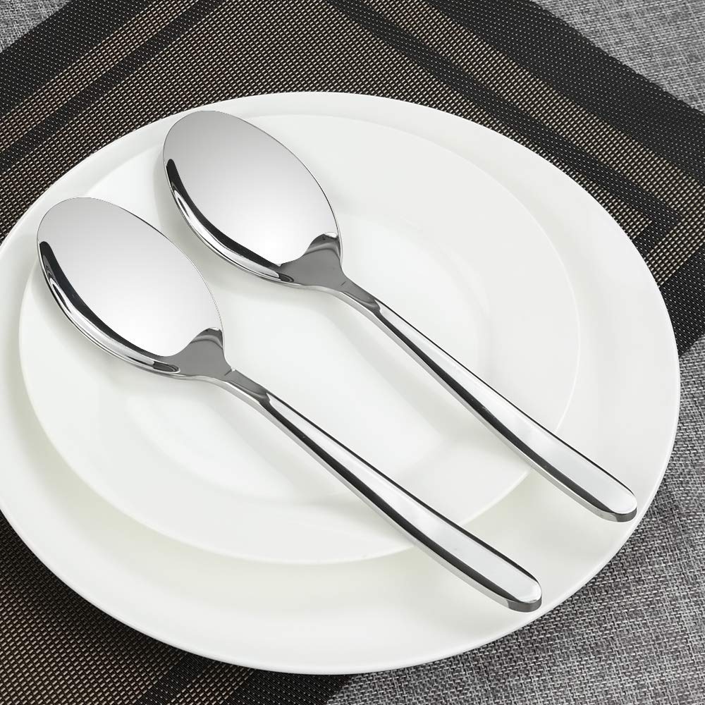 Versatile serving spoons suitable for solid and liquid foods