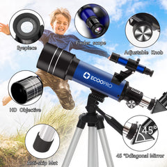 Kellner eyepieces K25mm and K10mm included