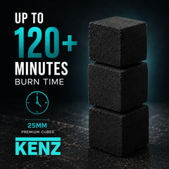 KENZ 25mm charcoal cubes detail image
