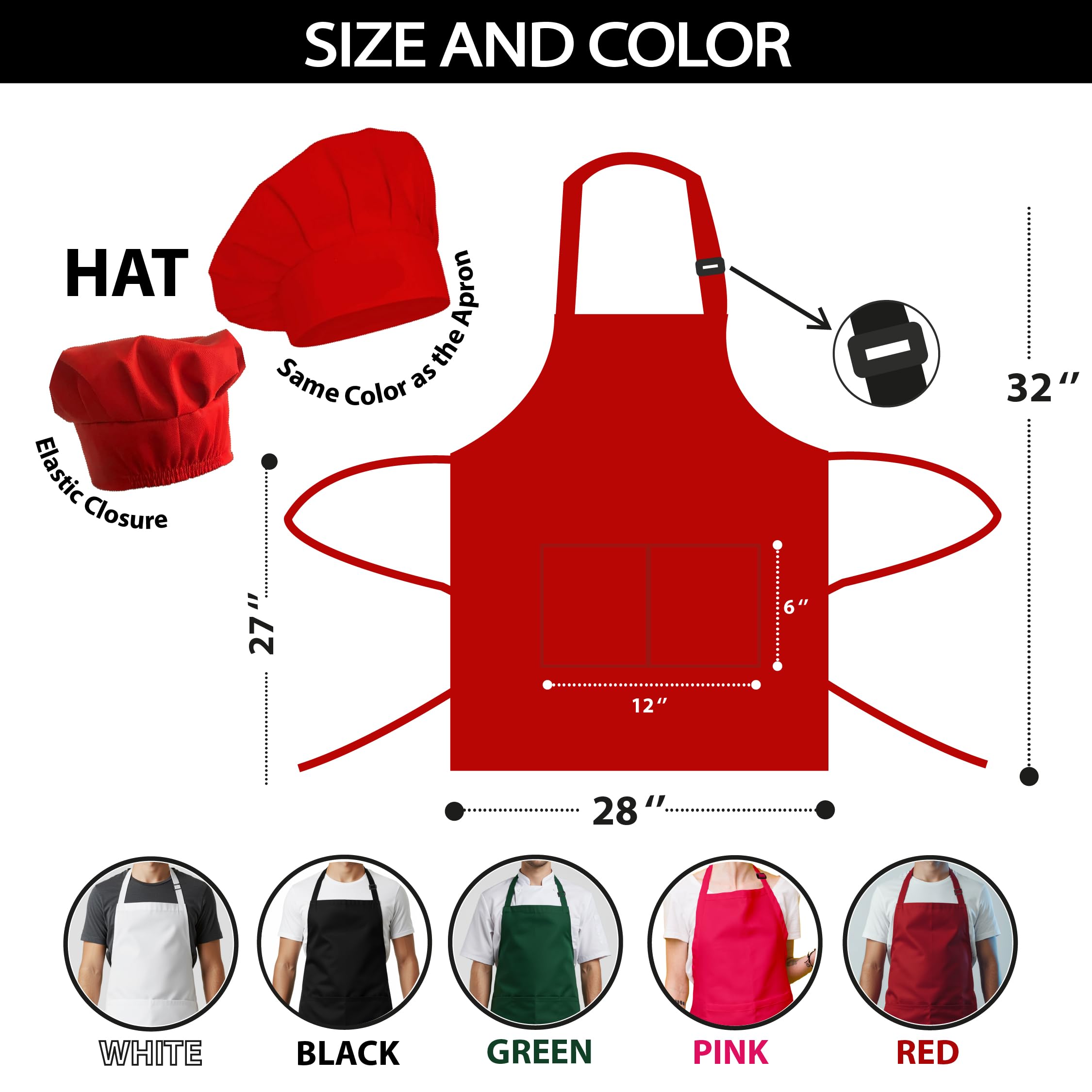 Kenzal Water-Resistant Polyester Apron