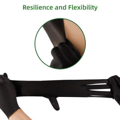 Latex free powder free nitrile gloves 100 count