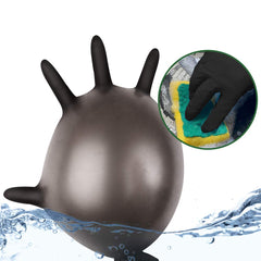 Food handling nitrile gloves black medium