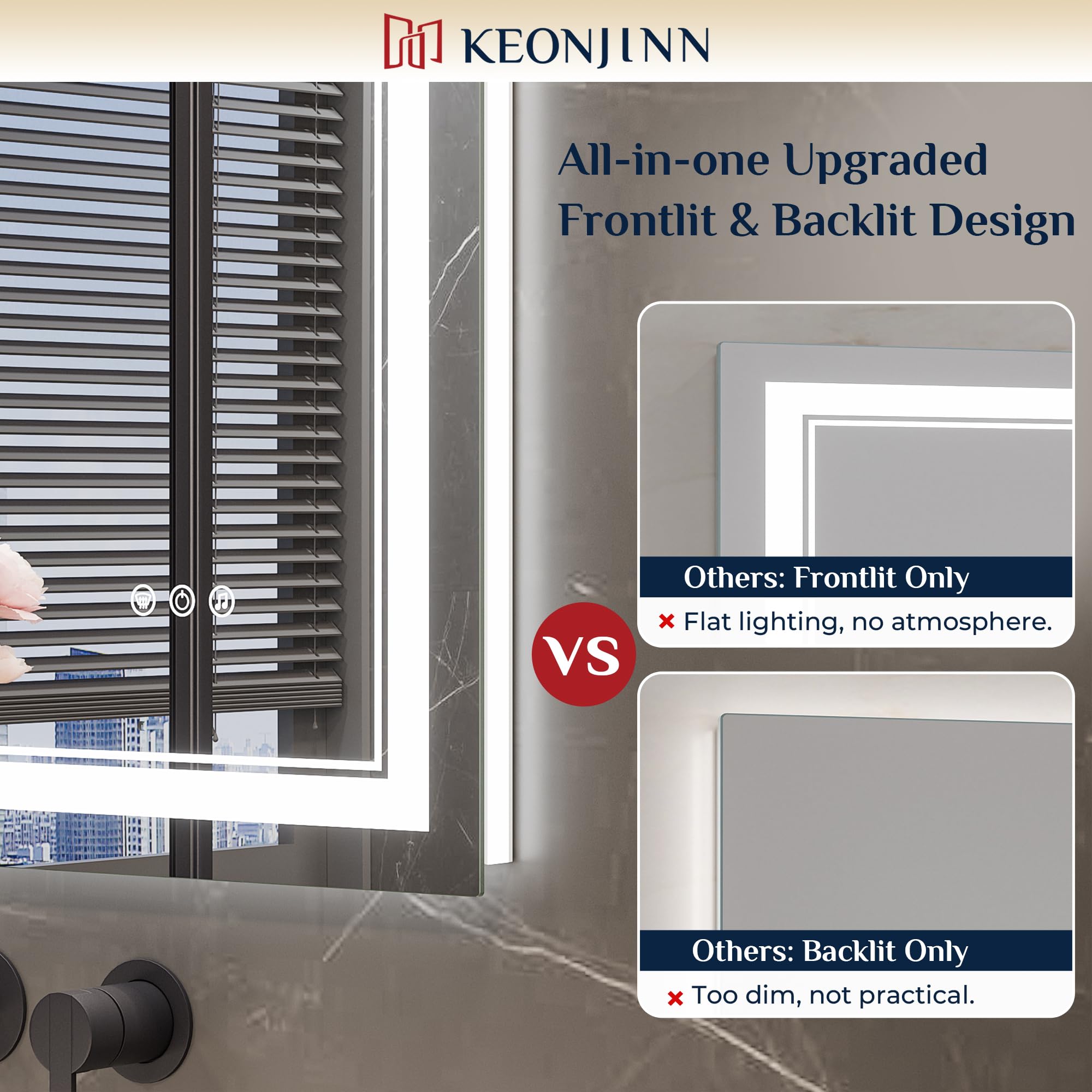 Keonjinn smart touch control three color temperatures image