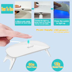Kepma UV LED Nail Dryer Mini dual wavelength 365nm 405nm