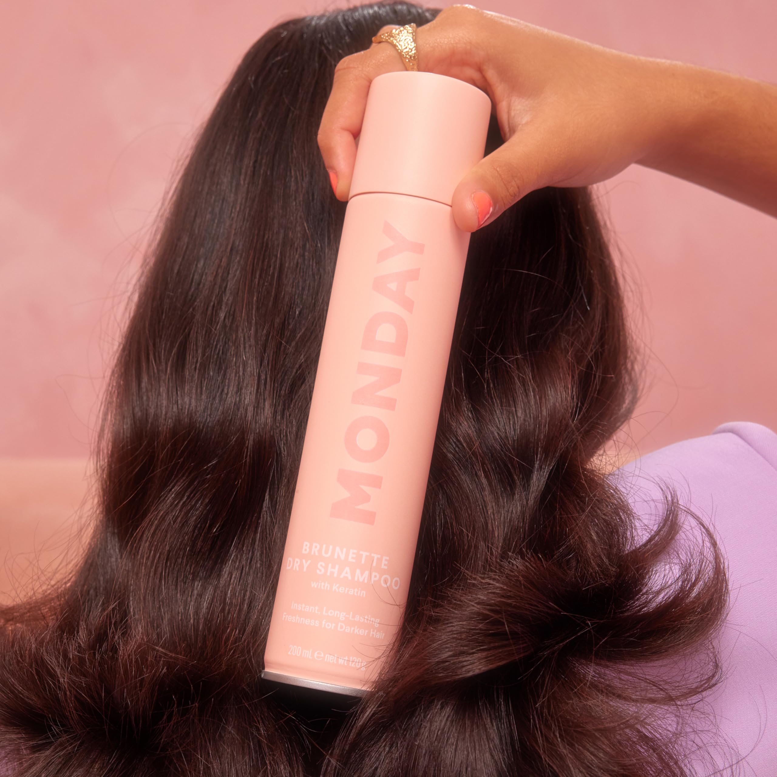 0% SLS 0% Benzene MONDAY Dry Shampoo Brunette