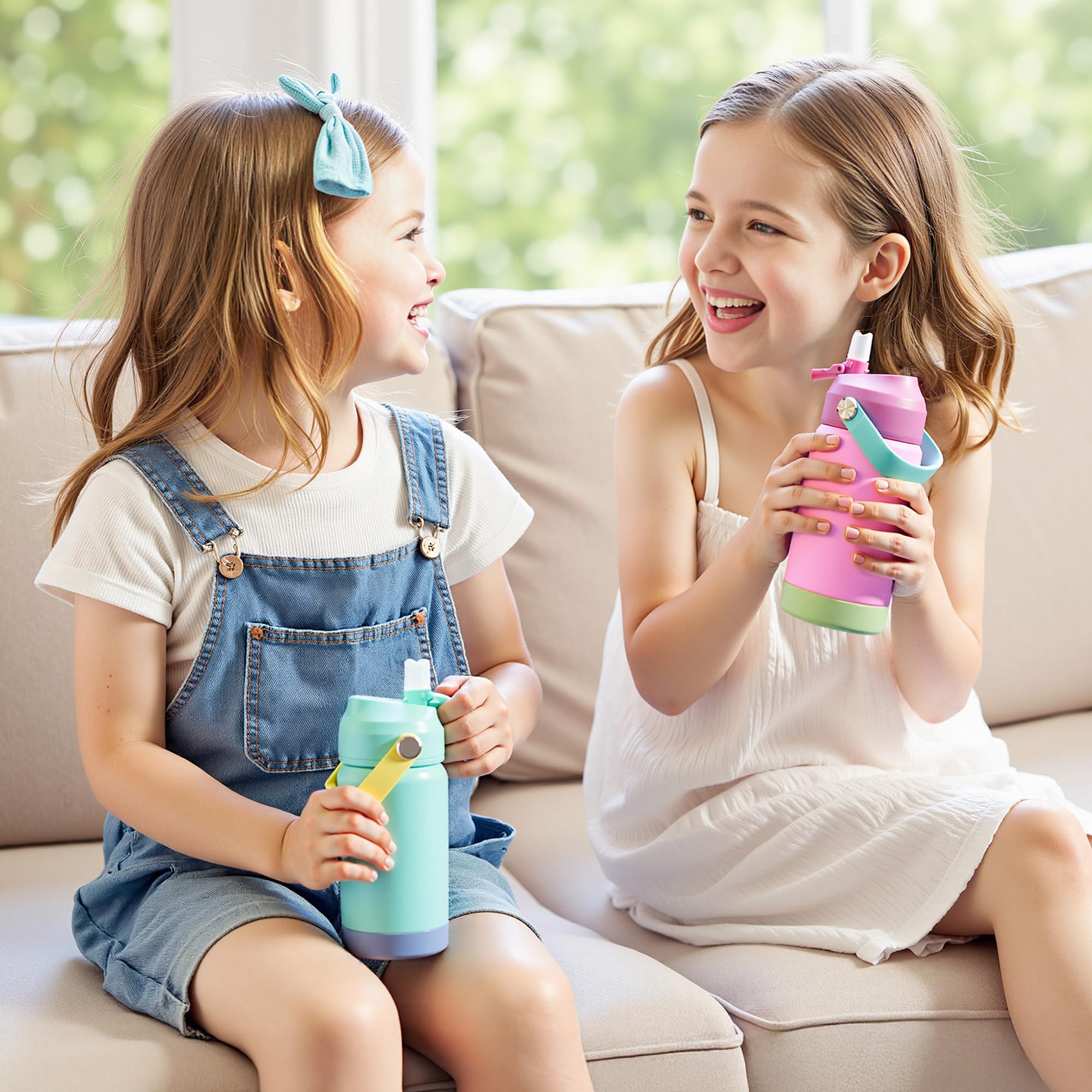Sweat-proof blue finish on Kerilyn bottle