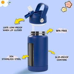 Blue Kerilyn kids bottle BPA free 12oz capacity