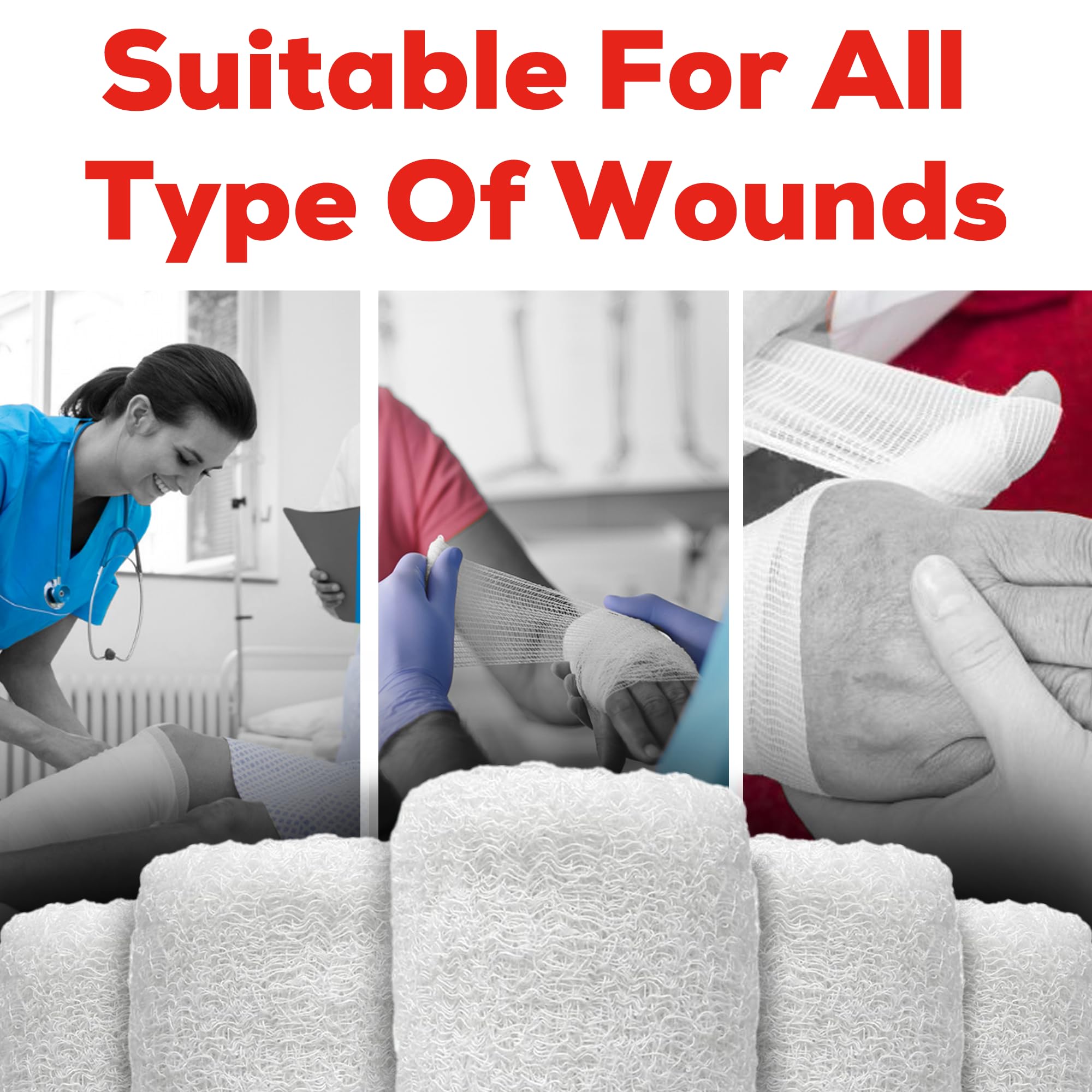 Kerlix bandage gauze roll for home and clinical care