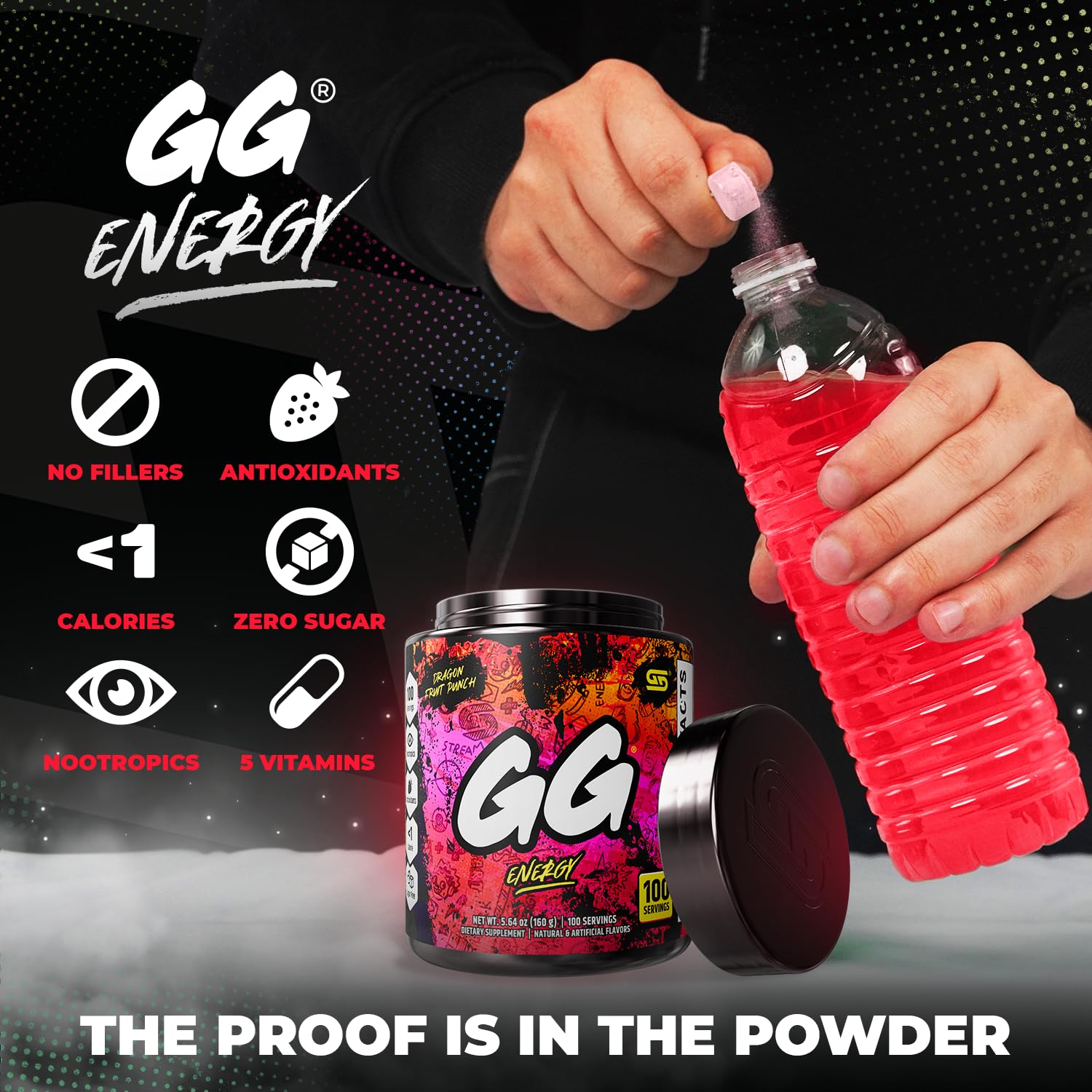 Keto friendly sugar free energy powder for gamers