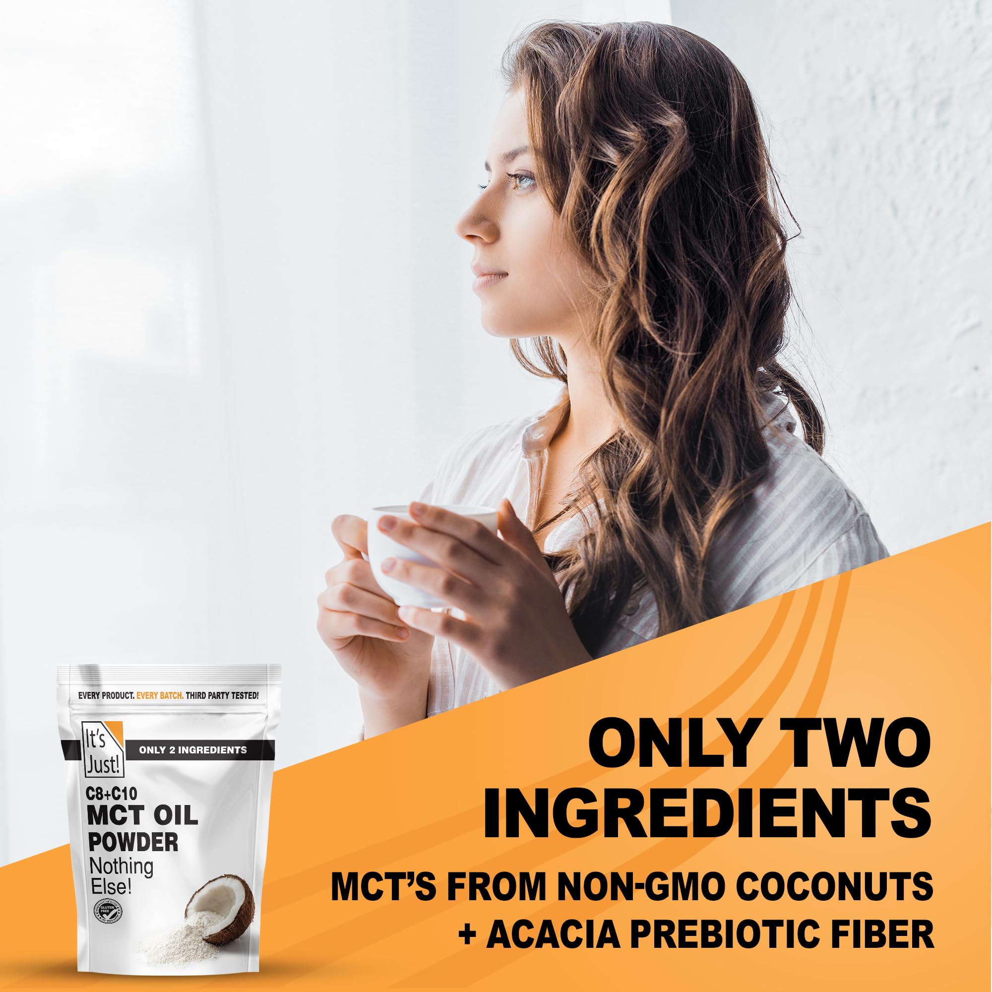 Keto friendly MCT powder unflavored for coffee