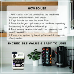 Keurig compatible descaler for coffee makers