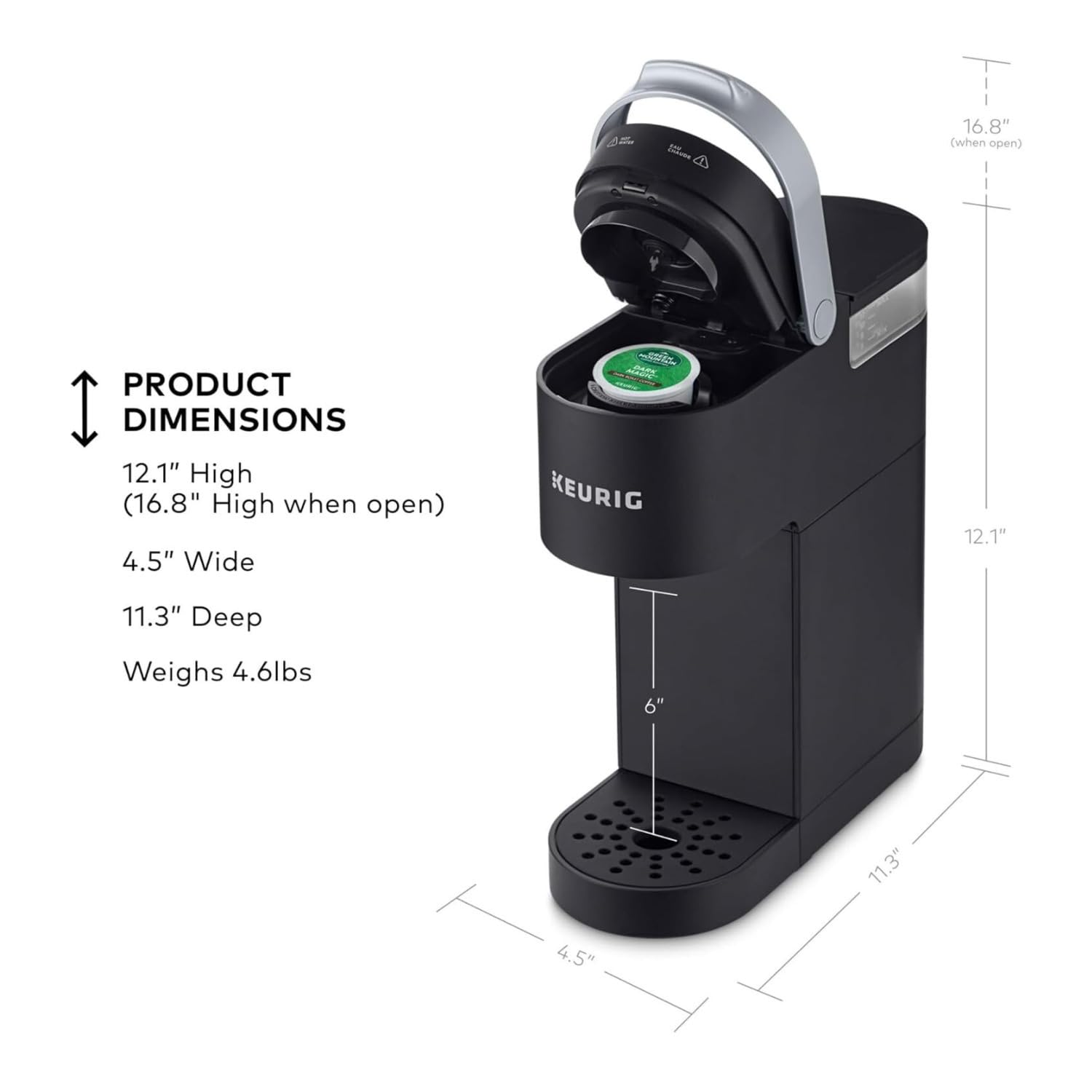 Keurig K-Mini Plus slim profile design