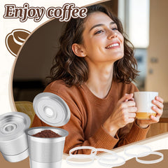 Keurig stainless steel K Cup lid replacement silicone gasket