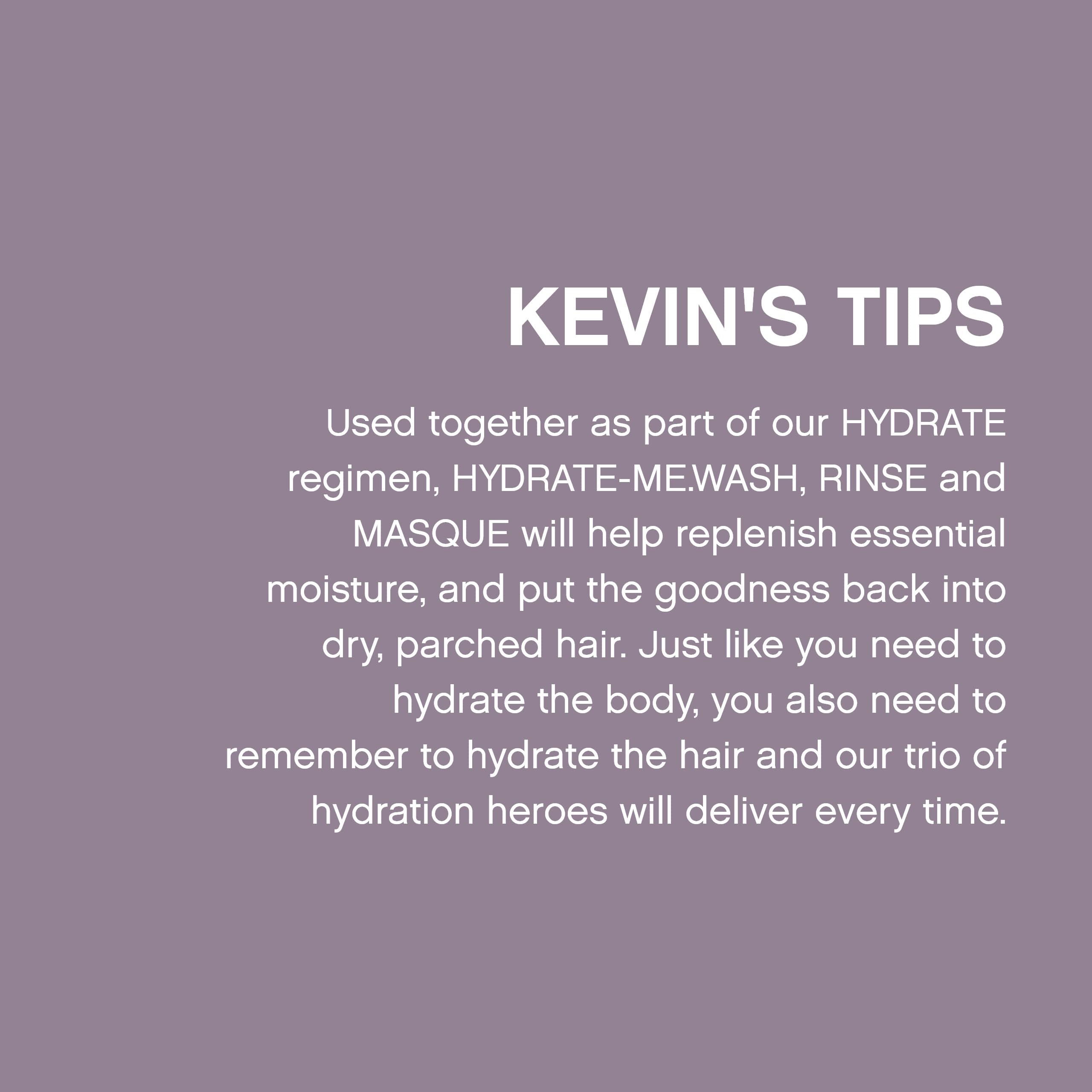 KEVIN.MURPHY Hydrate-Me.Wash packaging 8.4 fl oz