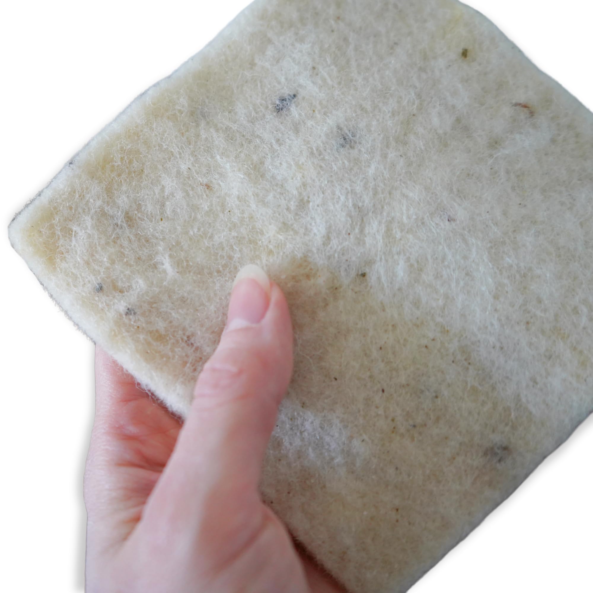 Keyaiira wool sponges 2-pack 5x5 before use