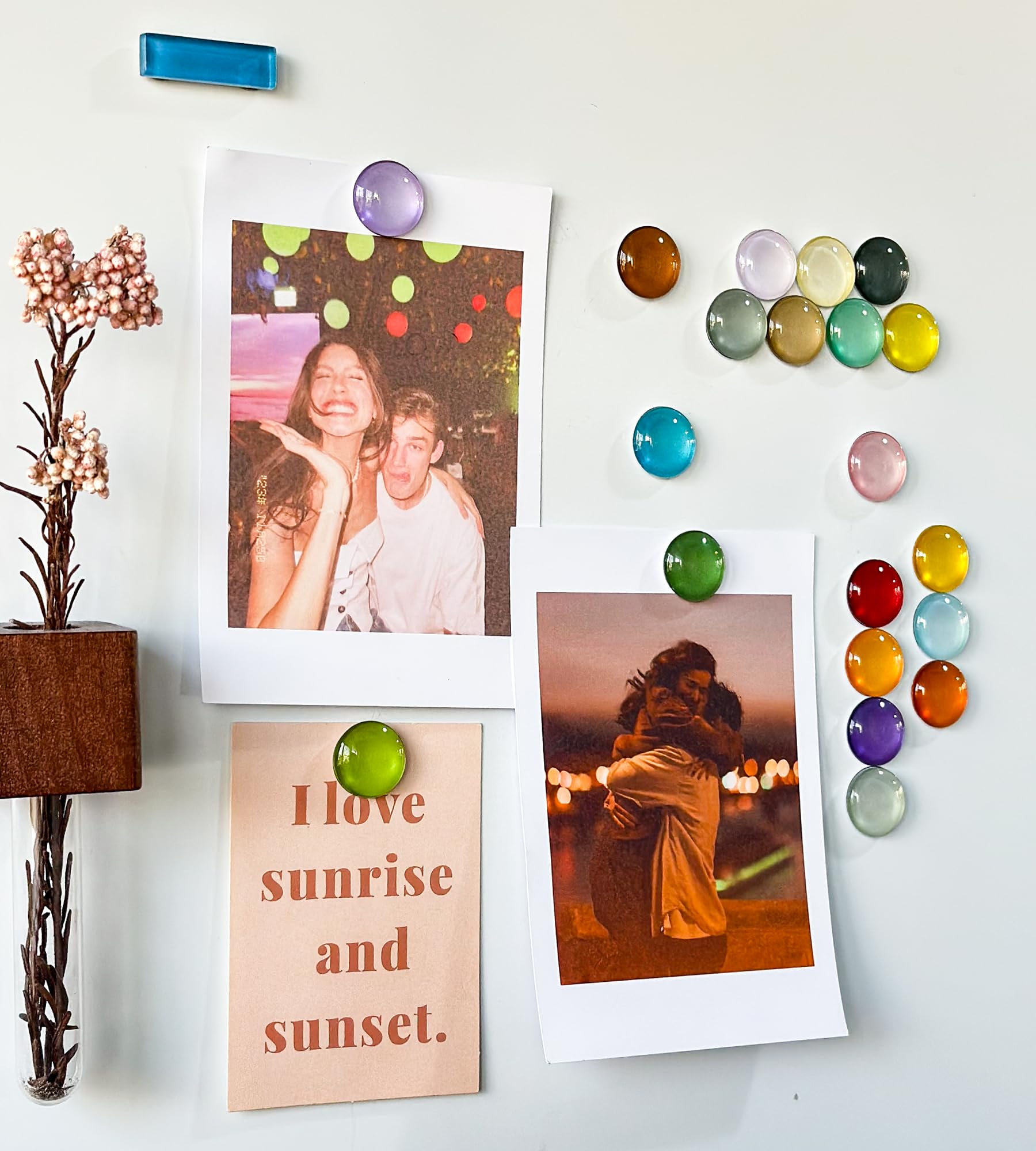 Keyduacu 20-color magnet set for lockers and cabinets