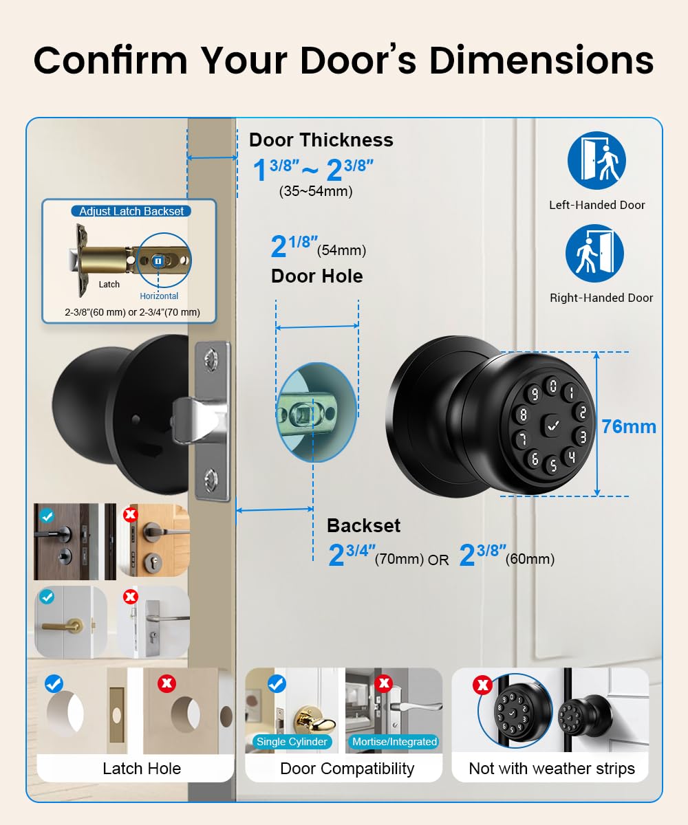 Keypad door lock