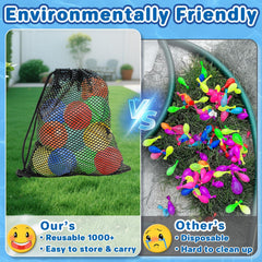 Kids playing backyard water balloons with KGC set