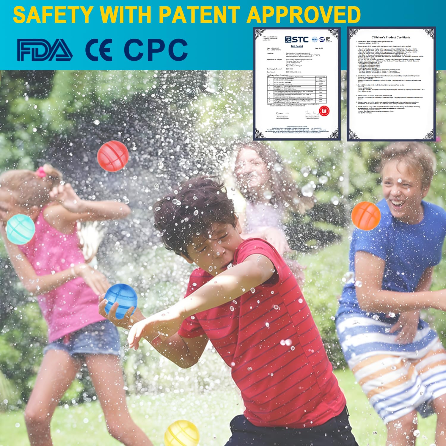 Soft flexible silicone material of water balloons close up
