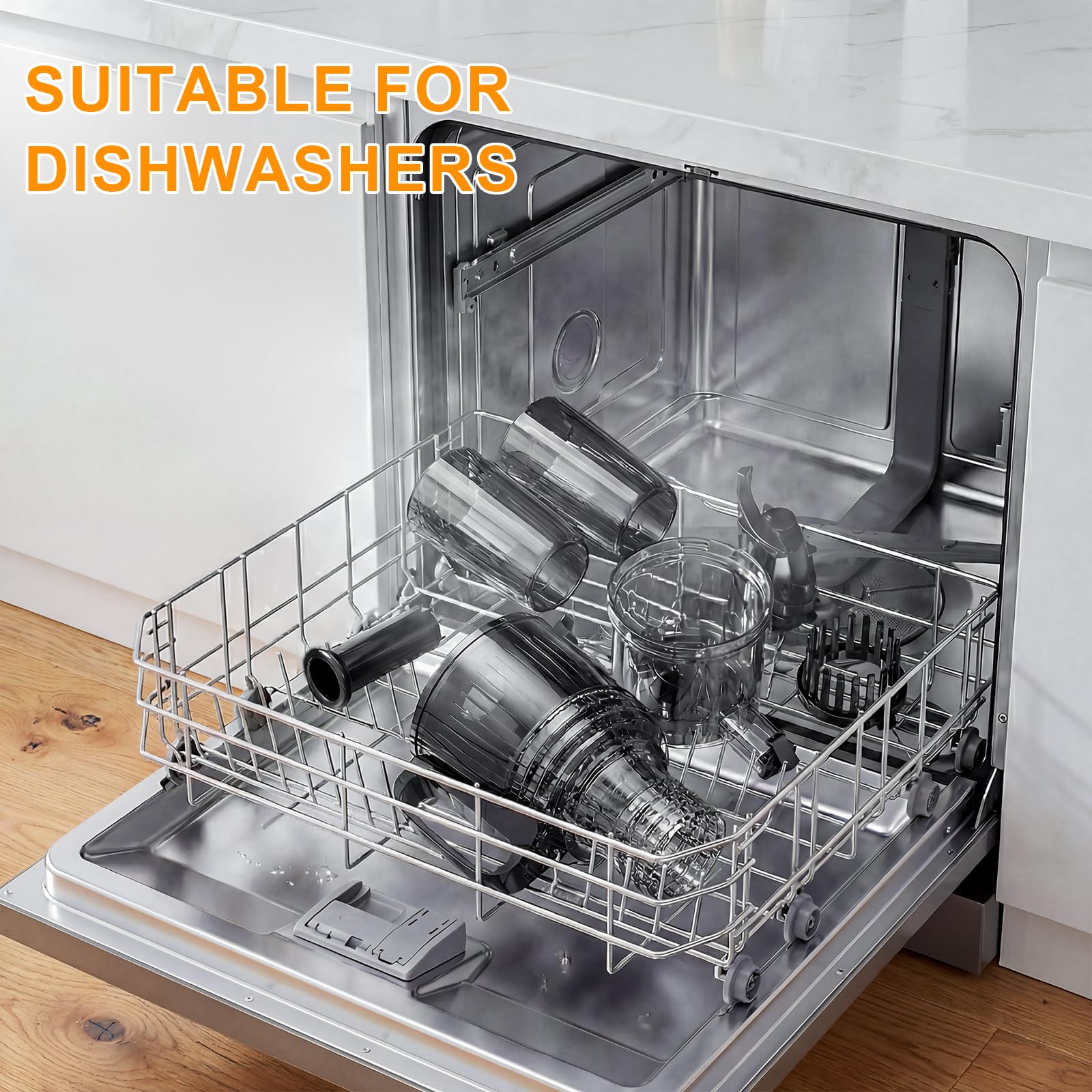Dishwasher-safe parts on KIAMITH 300W juicer