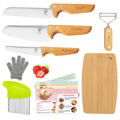 Kibbidea kids safe knives real cooking chef knife image