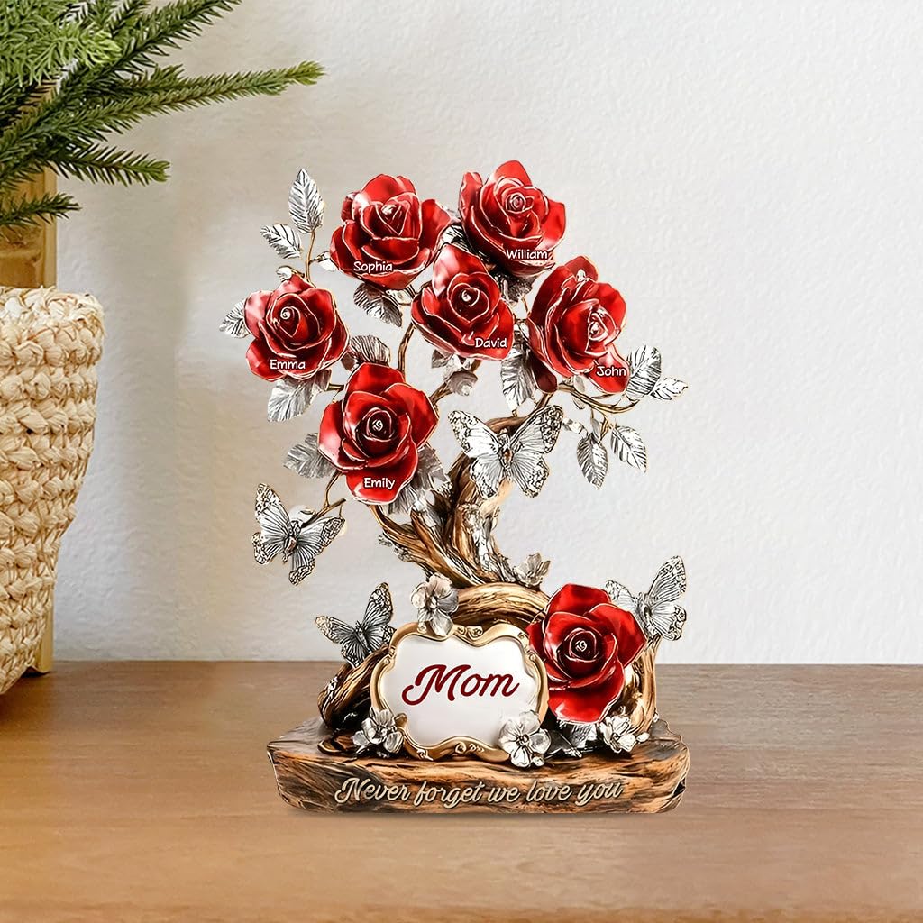 Acrylic plaque featuring kid names for Mother's Day