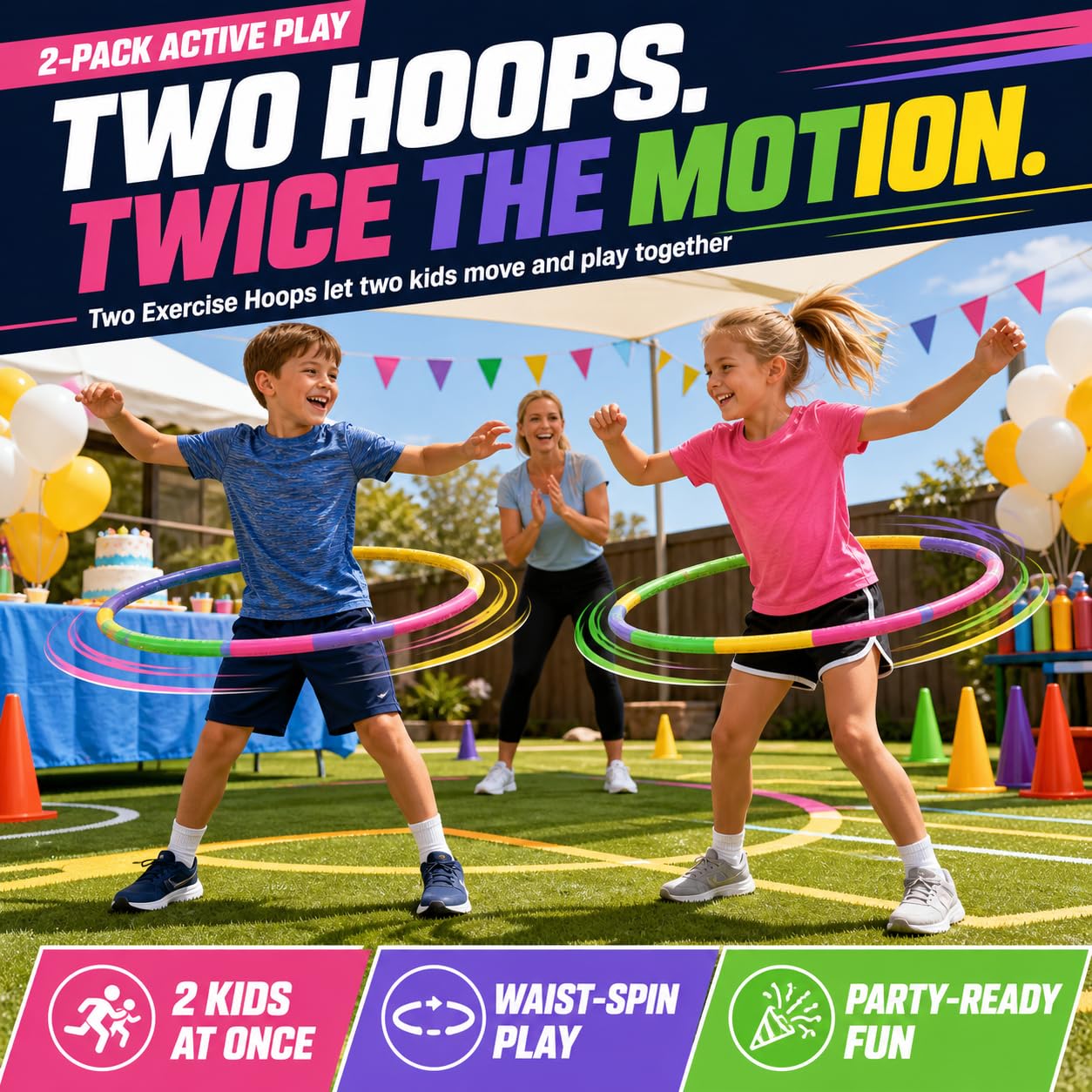 lightweight plastic toy hoop suitable for parties and events