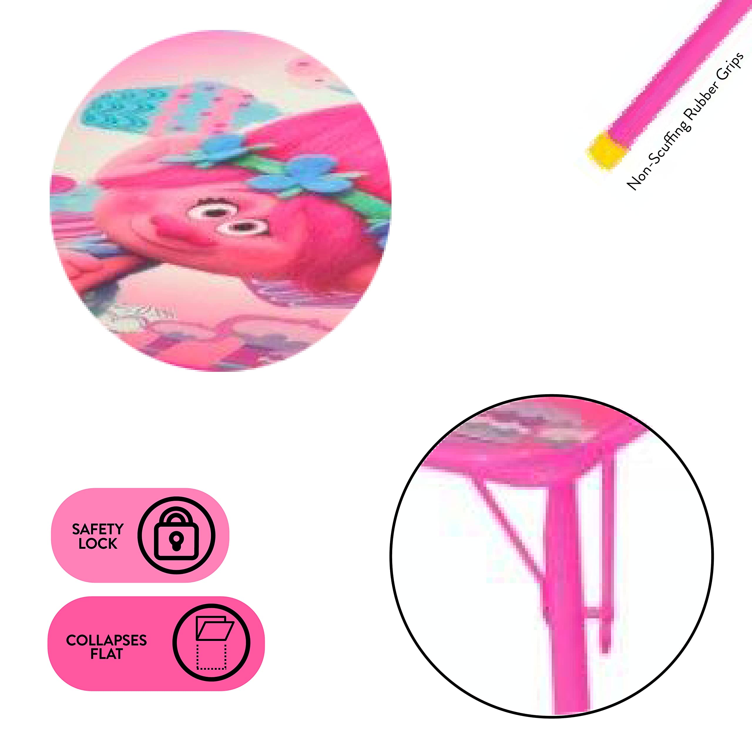 Compact Trolls table and chairs for small spaces