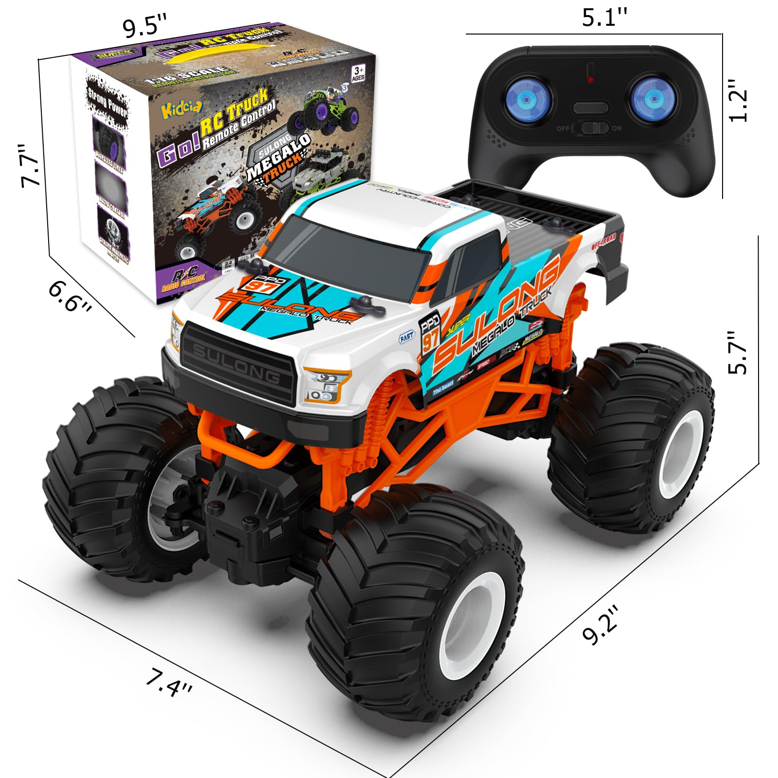 Kidcia 1:16 scale speed RC truck 20 km/h