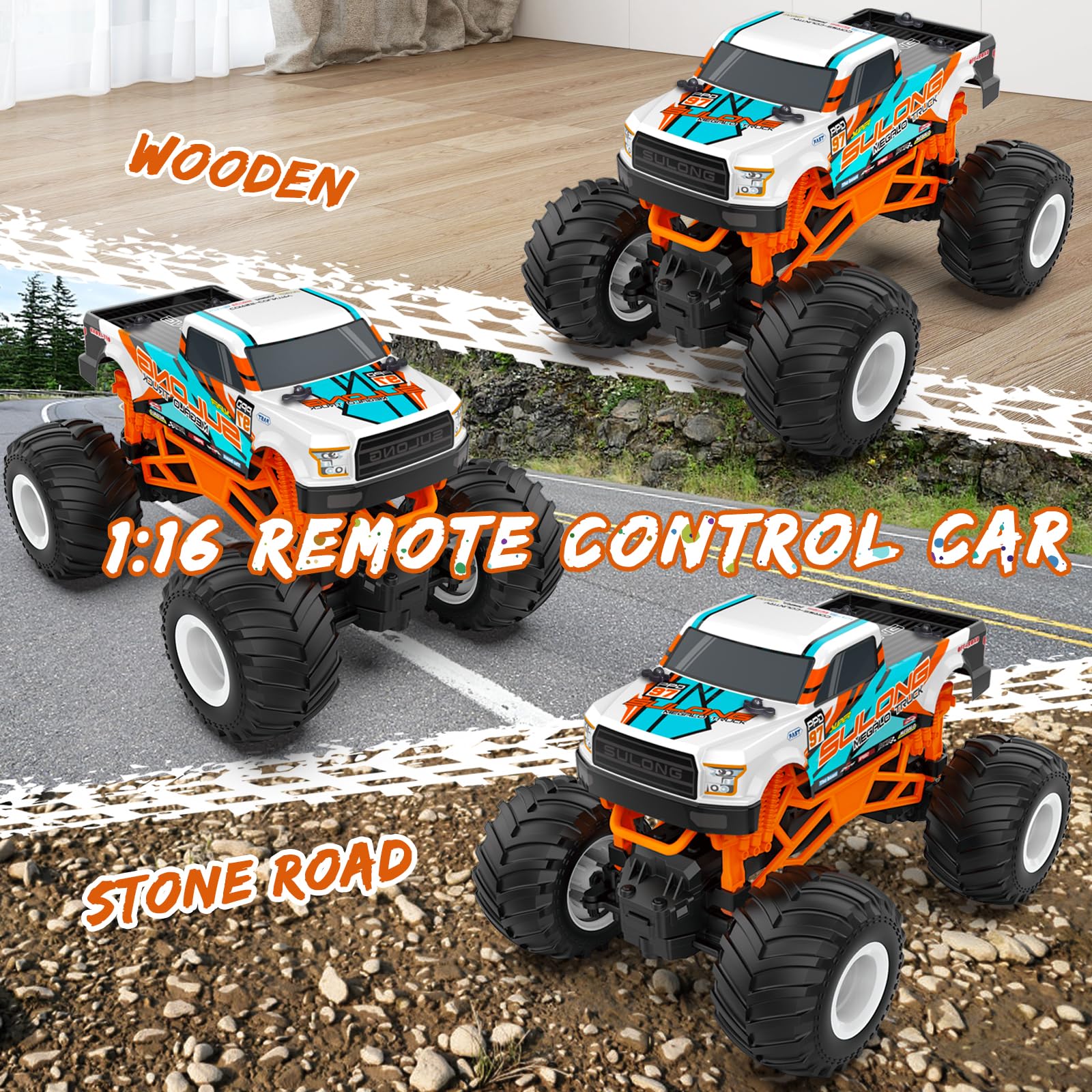 Kidcia remote control car 1:16 scale for kids