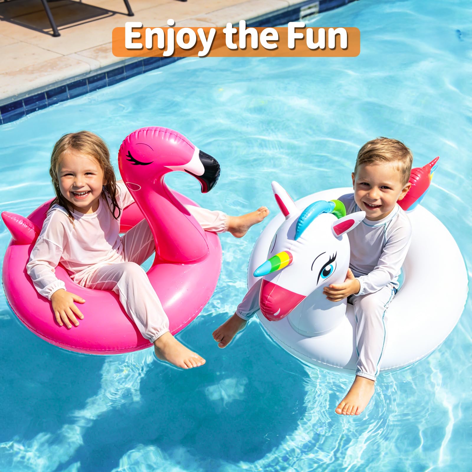 Unicorn pool float 24x24x23 inches for children