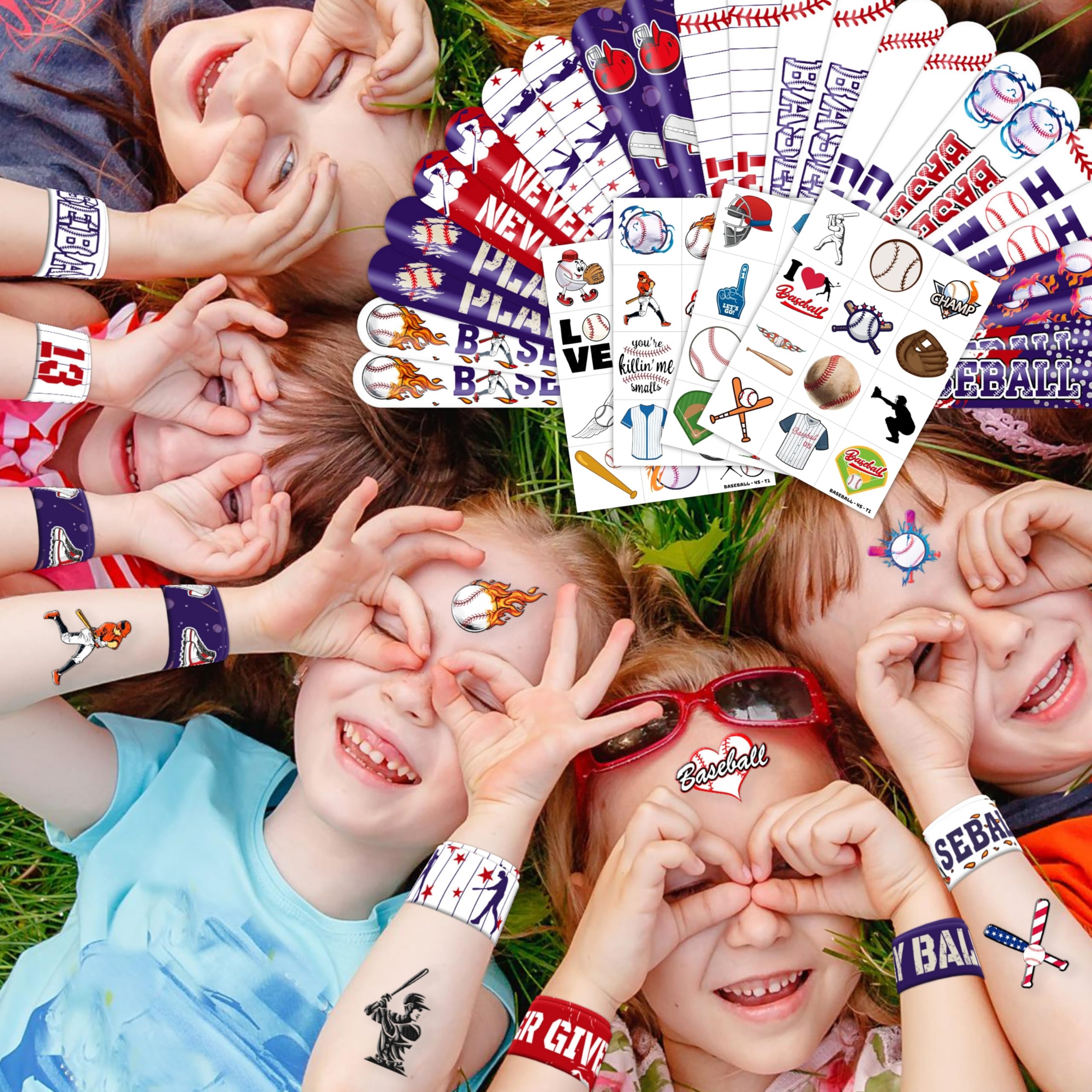 slap bracelets and tattoos bundle for events