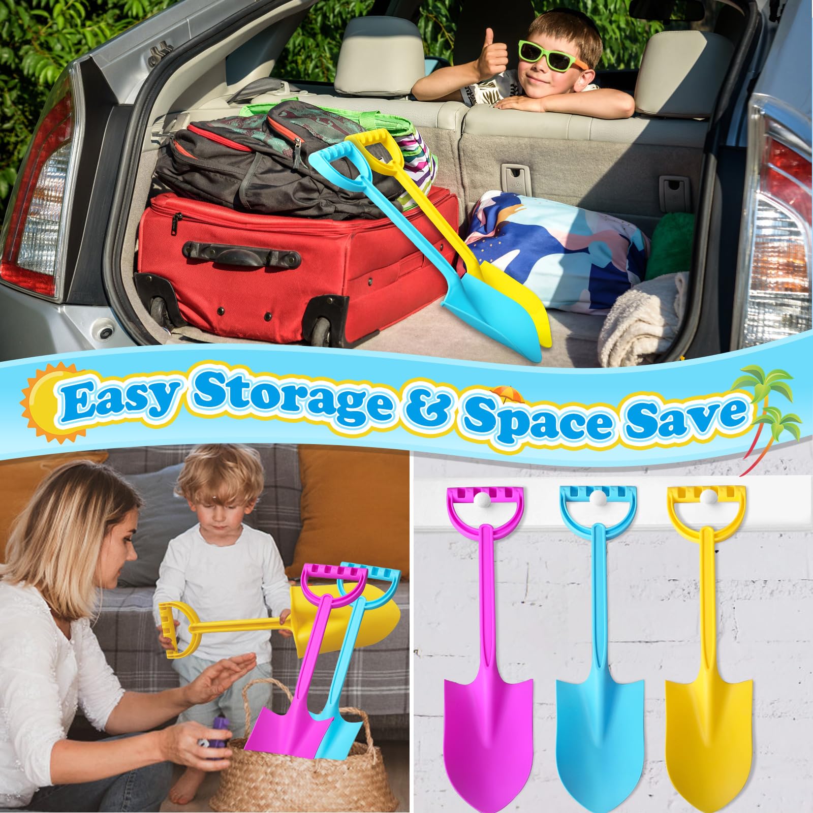 Sandbox and beach shovel set for outdoor fun